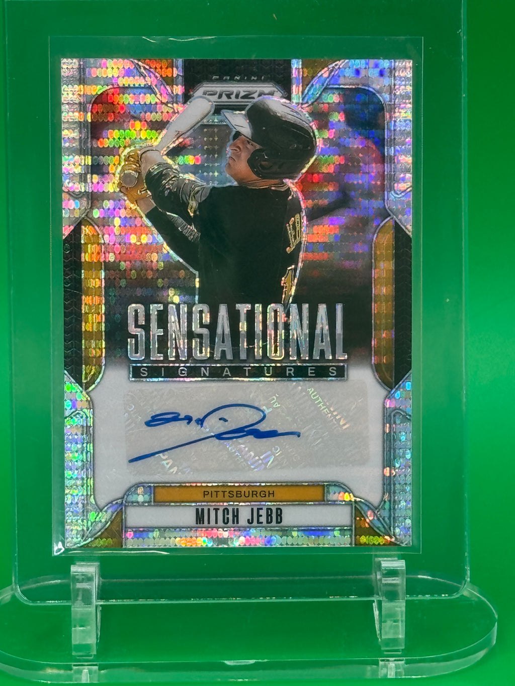 2025 Panini Prizm Mitch Jebb Sensational Signatures Auto #13/199 Pittsburgh Pirates