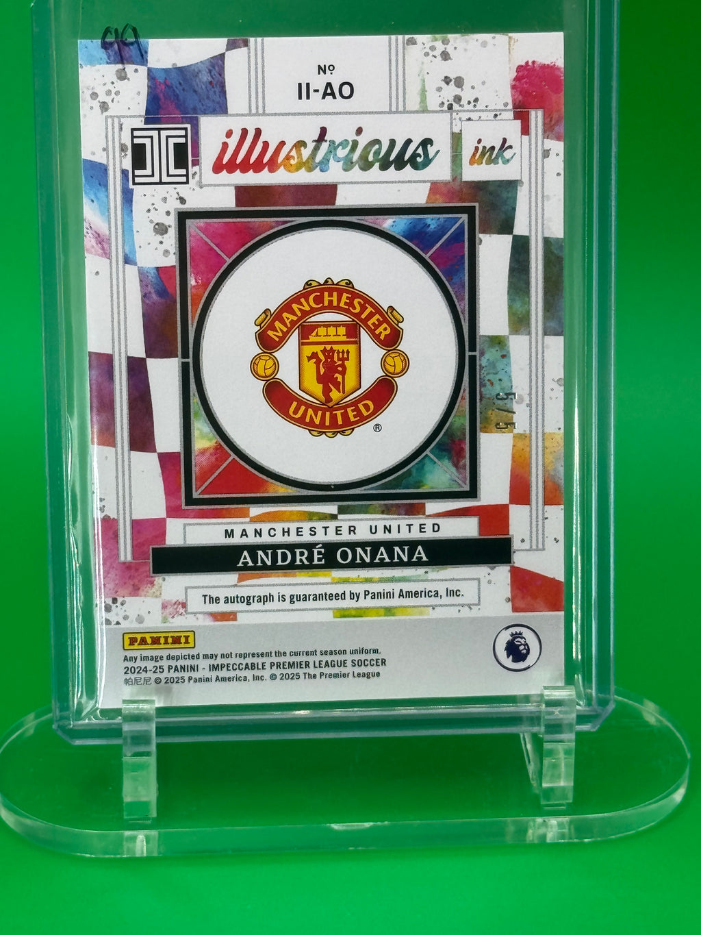 2024-25 Panini Impeccable Andre Onana Auto 5/5 Manchester United