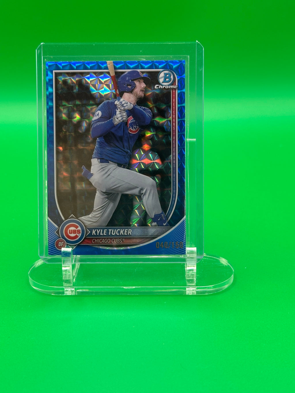 Kyle Tucker 2025 Bowman Chrome Blue Refractor #40/150 Baseball Card