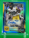 2025 Bowman Chrome University Kamari Moulton Auto Blue Refractor #119/150 Iowa Hawkeyes