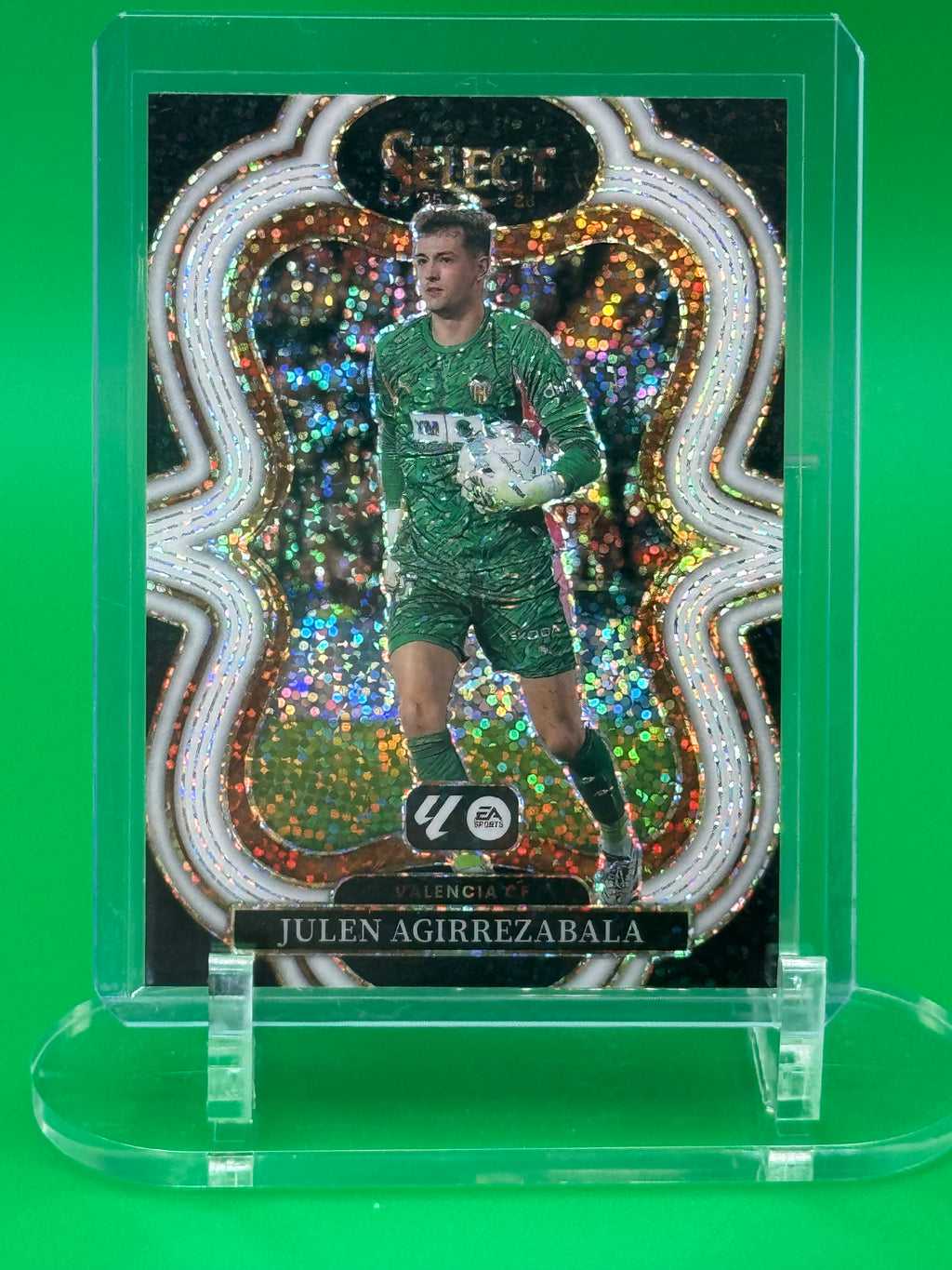 2025-26 Panini Select La Liga White Sparkle Limited Release JULEN AGIRREZABALA Mezzanine Valencia CF EA Sports FC