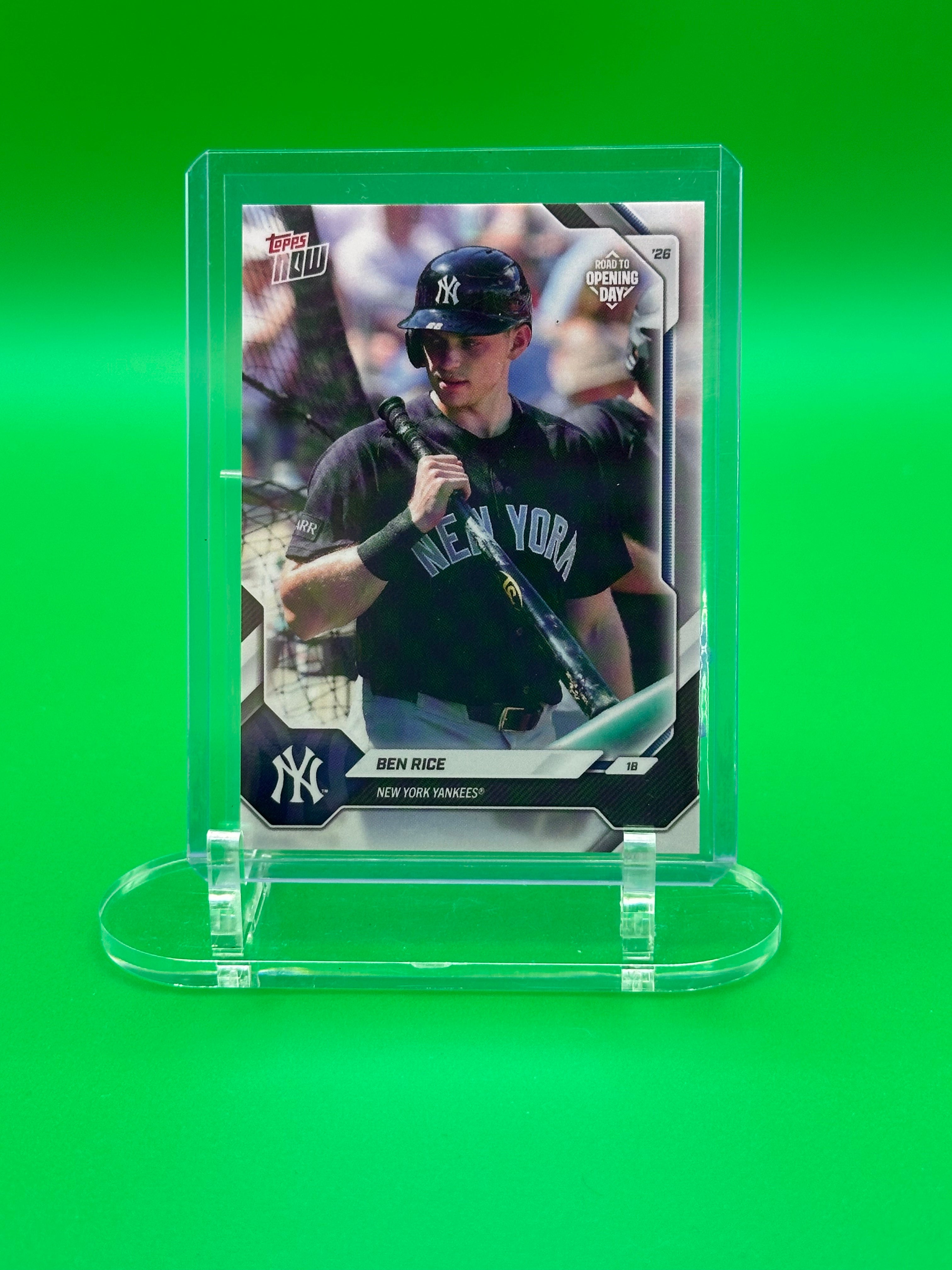 Ben Rice 2026 Topps Now Road To Opening Day Baseball Card
