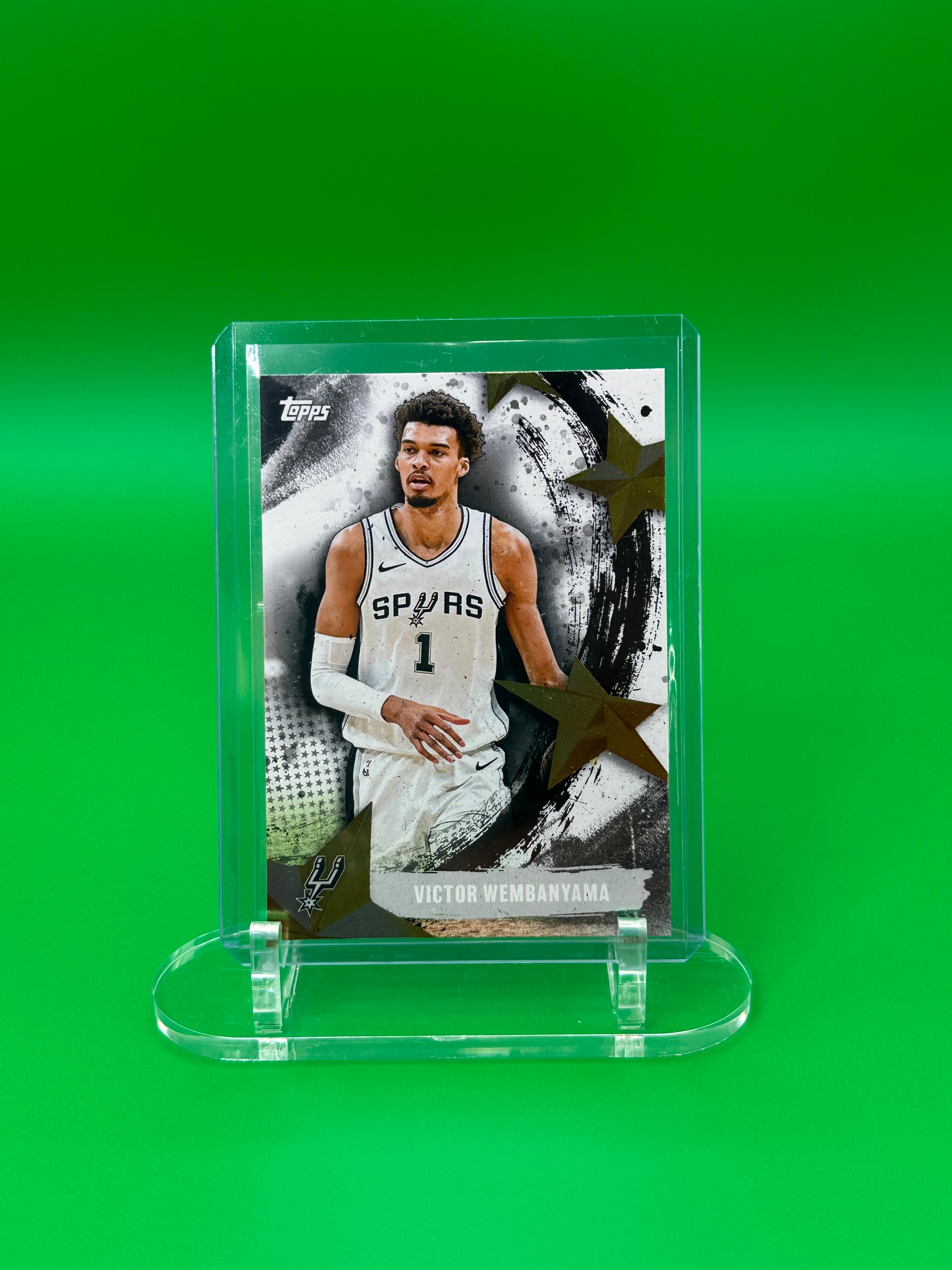 2025 Topps Victor Wembanyama Gold Stars Insert San Antonio Spurs