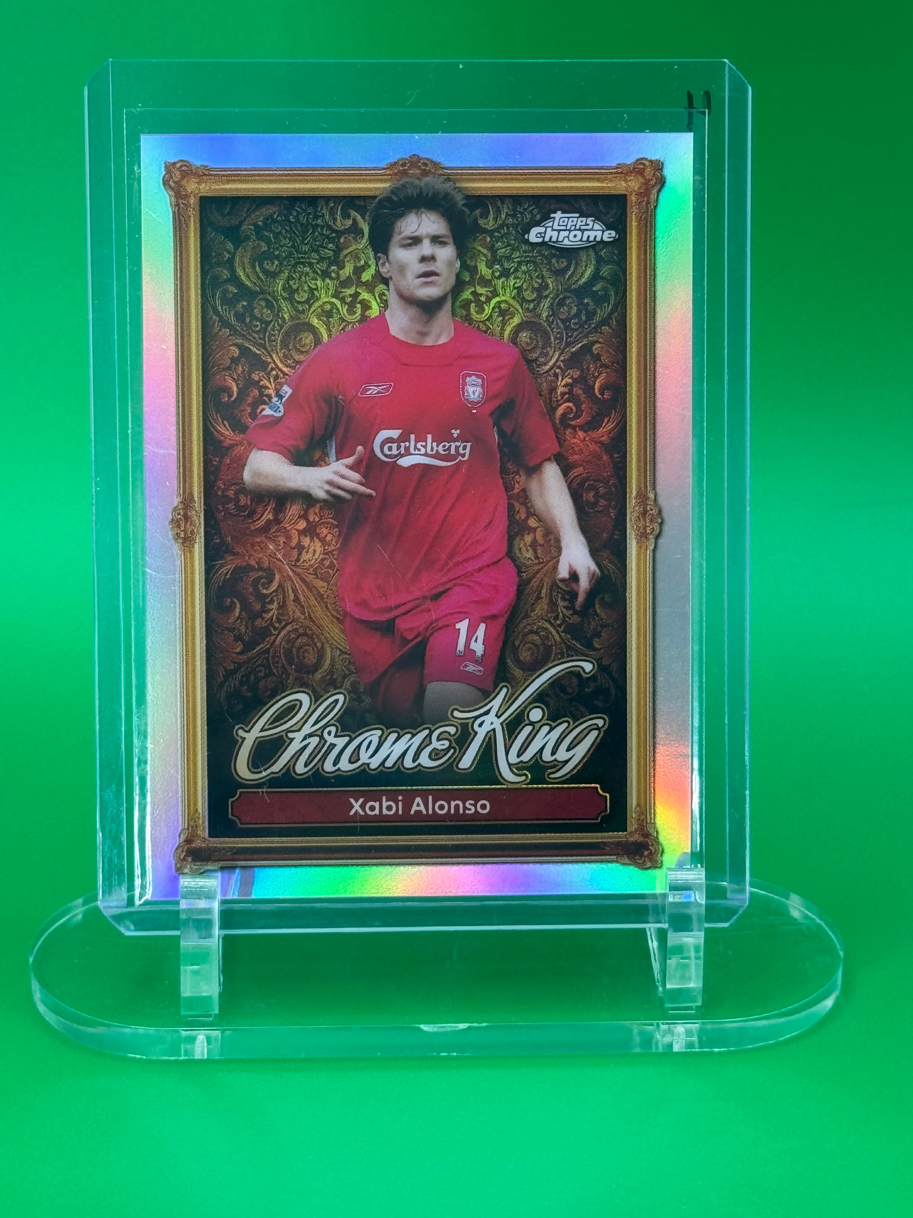 2025 Topps Chrome Xabi Alonso Refractor Soccer Card