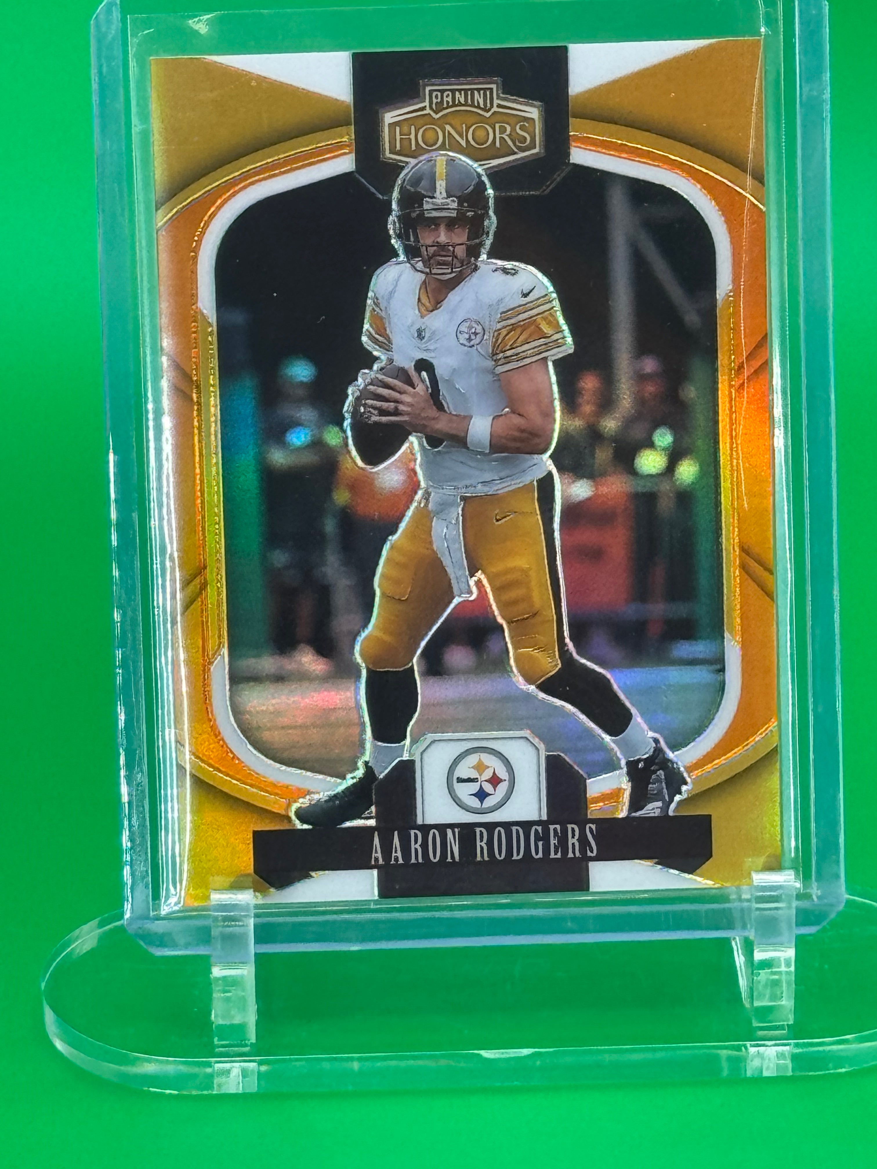 2025 Panini Honors Aaron Rodgers Orange Parallel #18/20