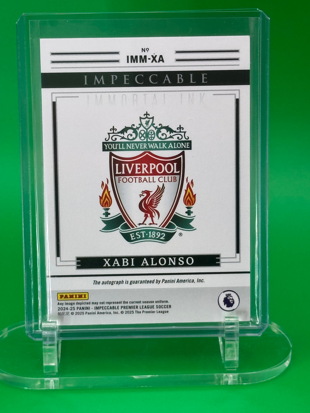 2024-25 Panini Impeccable Xabi Alonso Auto 57/99