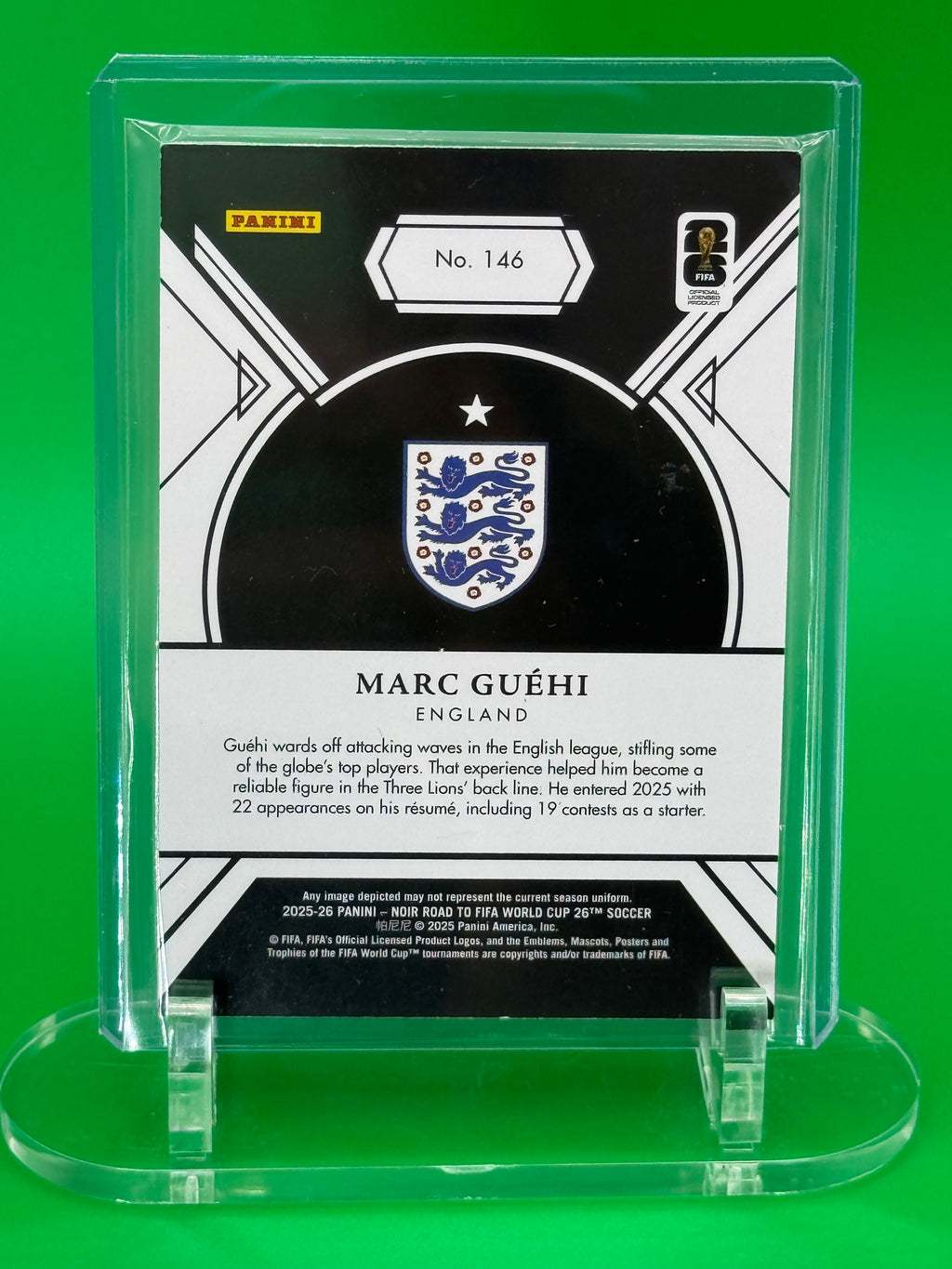 MARC GUEHI 2025 PANINI NOIR COPPER PARALLEL 60/99 ENGLAND