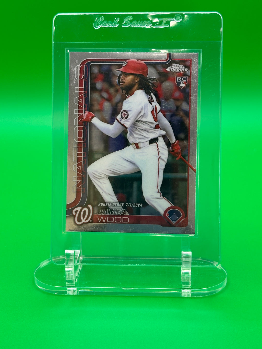 James Wood 2025 Topps Chrome Rookie Baseball Card