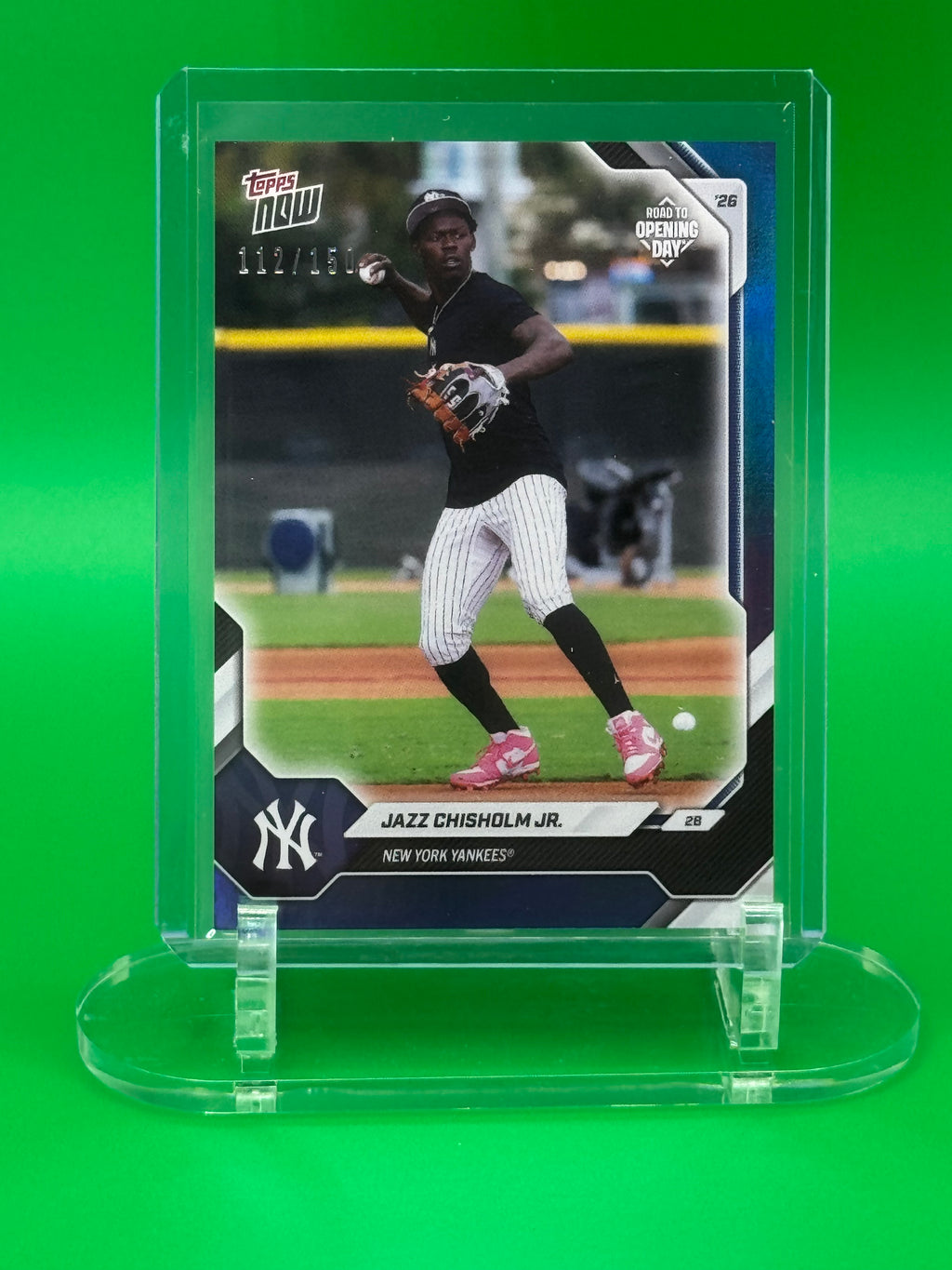 2026 Topps NOW Road to Opening Day #28 Jazz Chisholm Jr. /150 – New York Yankees Limited Parallel