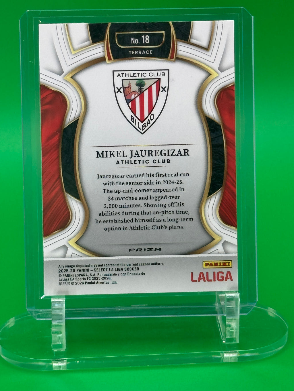 2025-26 Panini Select La Liga White Sparkle Limited Release MIKEL JAUREGIZAR Terrace Athletic Club Bilbao EA Sports FC
