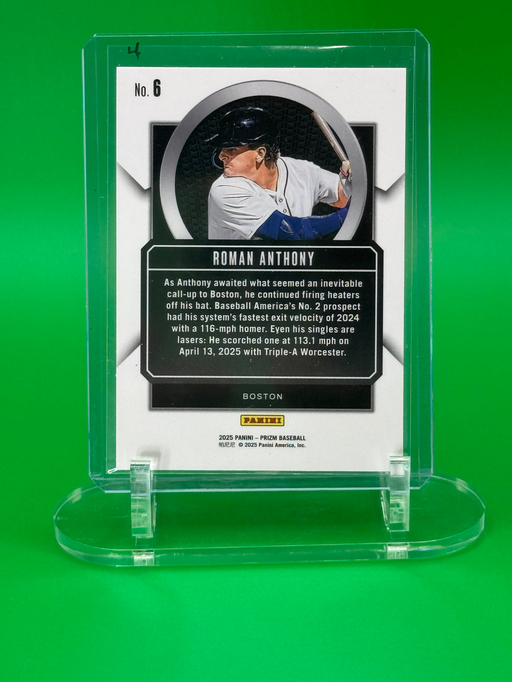 ) 2025 Panini Prizm Roman Anthony Talisman Insert – Boston Red Sox Prospect