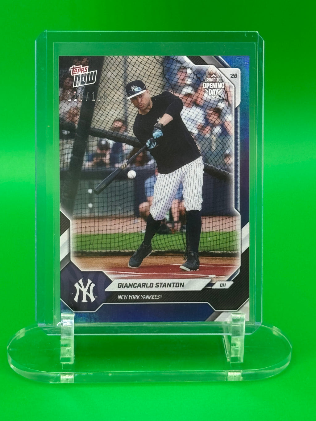 2026 Topps NOW Road to Opening Day Giancarlo Stanton /150 – New York Yankees