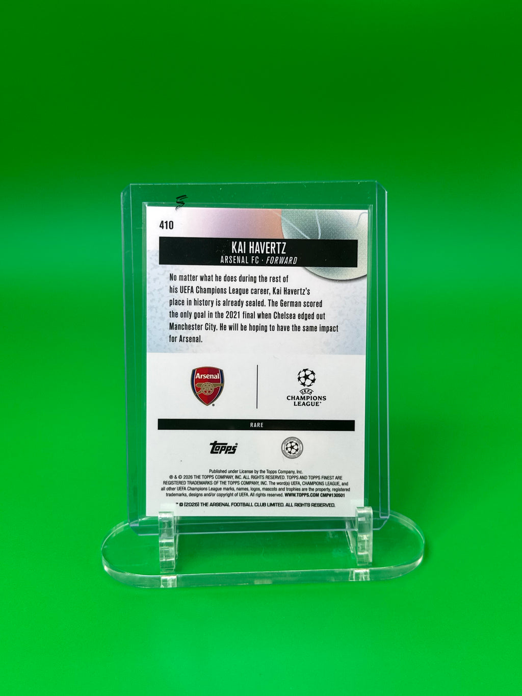 2025-26 Topps Finest UEFA Kai Havertz Rare Xfractor