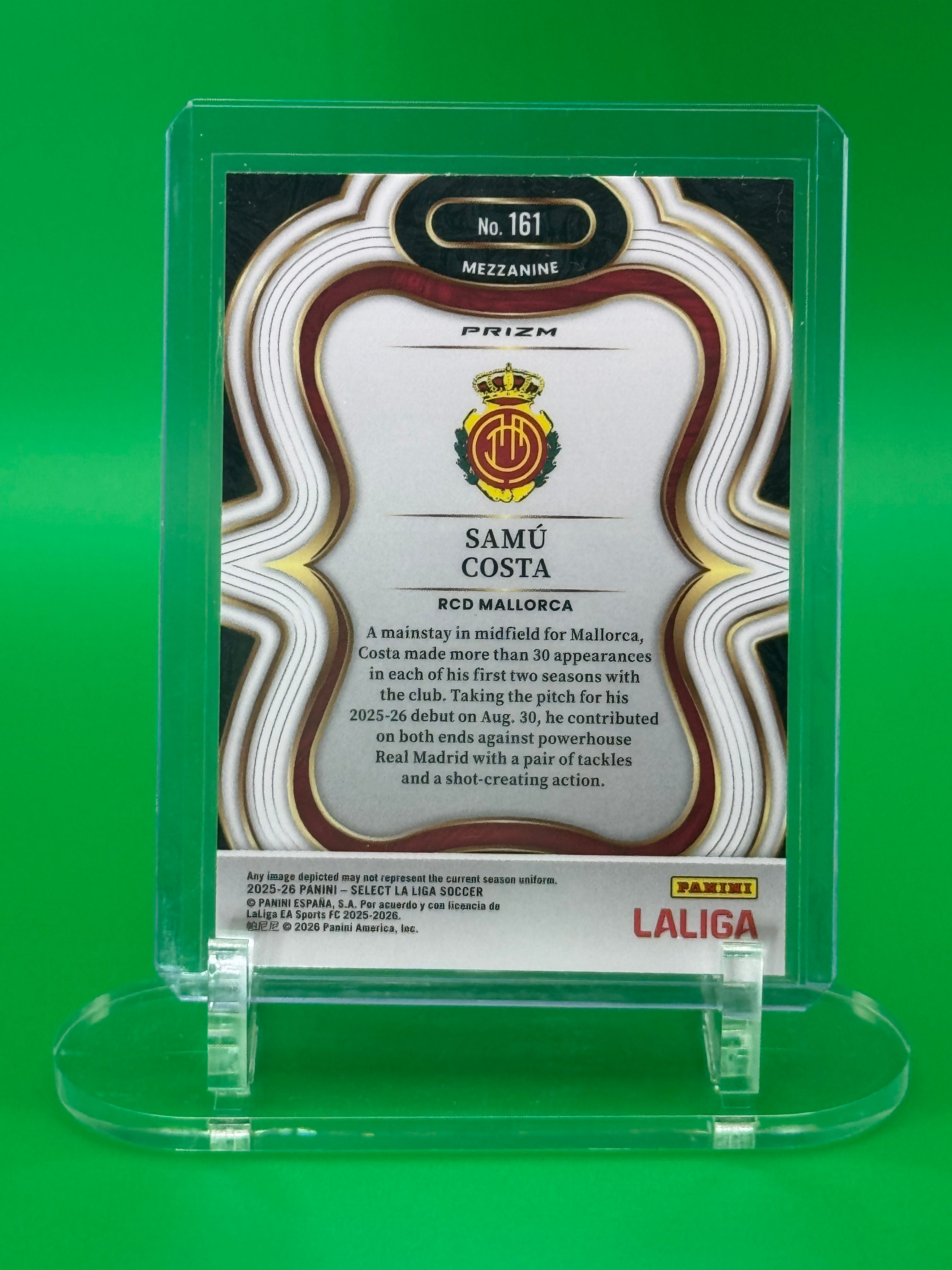 2025-26 Panini Select La Liga White Sparkle Limited Release SAMU COSTA Mezzanine RCD Mallorca EA Sports FC