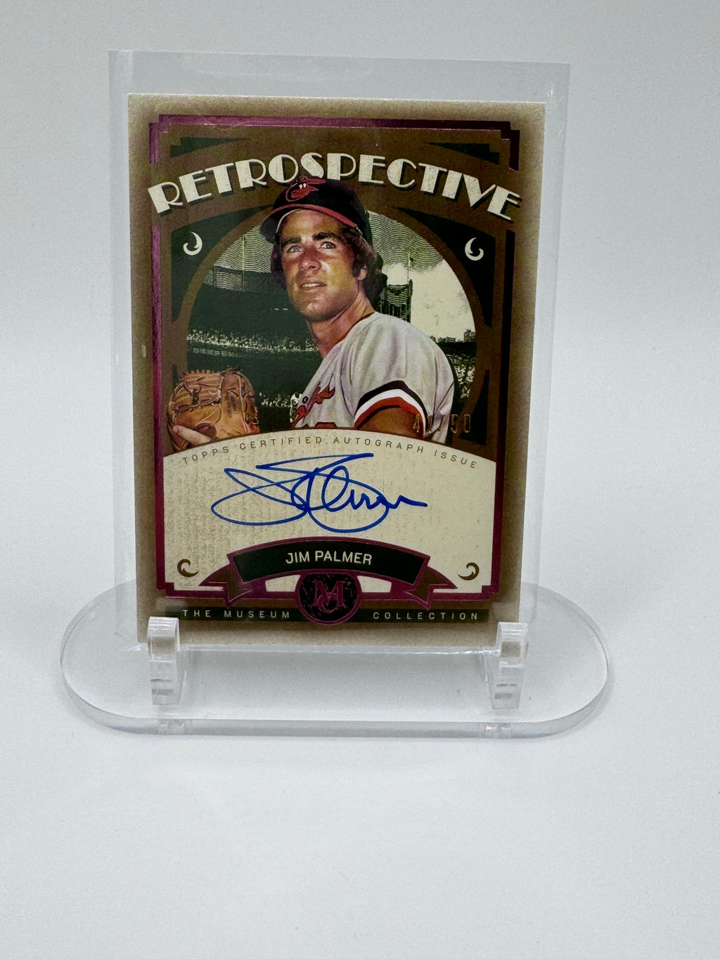 2025 Topps Museum Collection-JIM PALMER RETROSPECTIVE AUTO /50