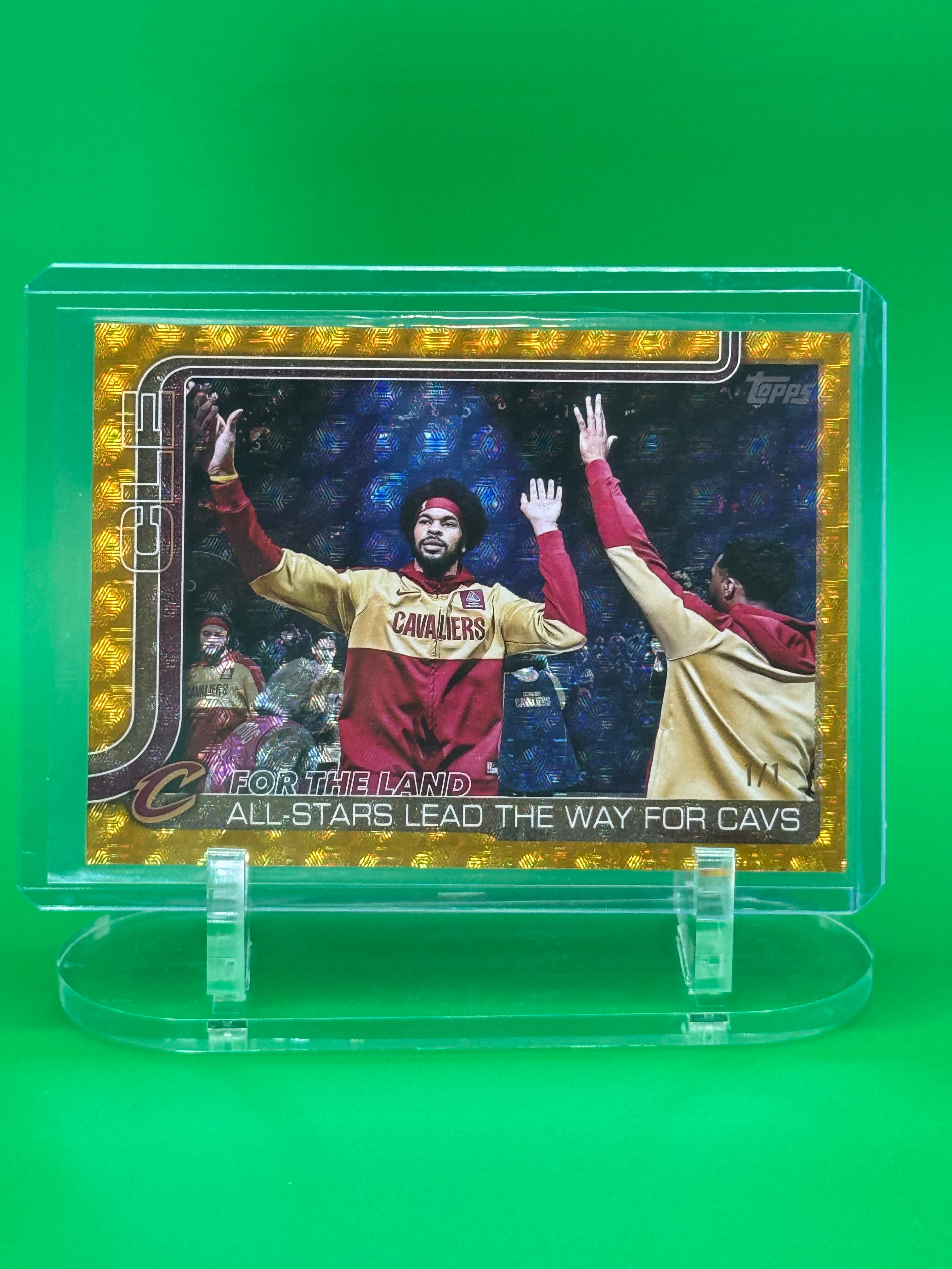 2025 Topps Cleveland Cavaliers “FOR THE LAND” GOLD 1/1 Mitchell/Allen NBA