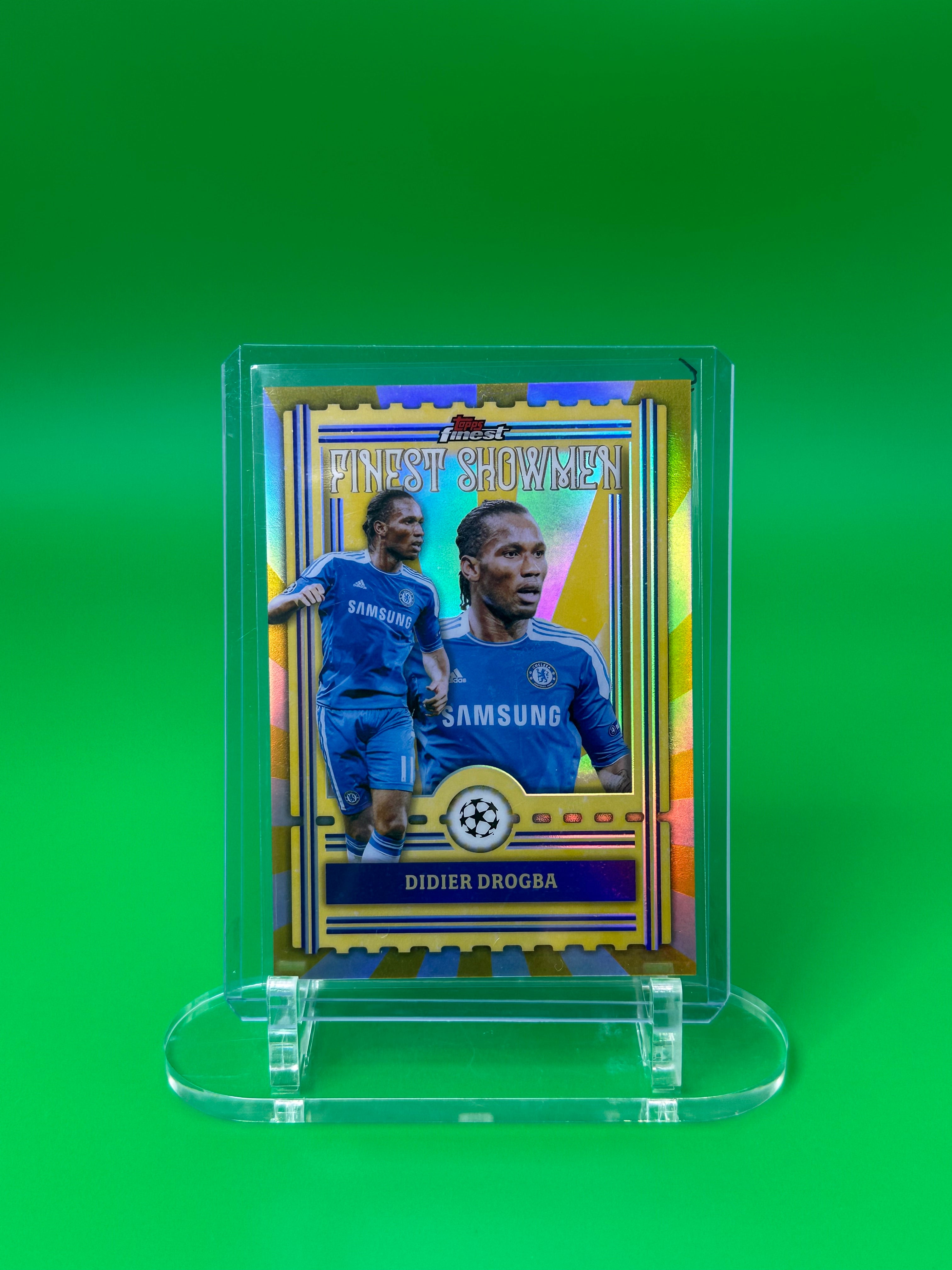 2026 Topps Finest UEFA Didier Drogba Finest Showmen Refractor