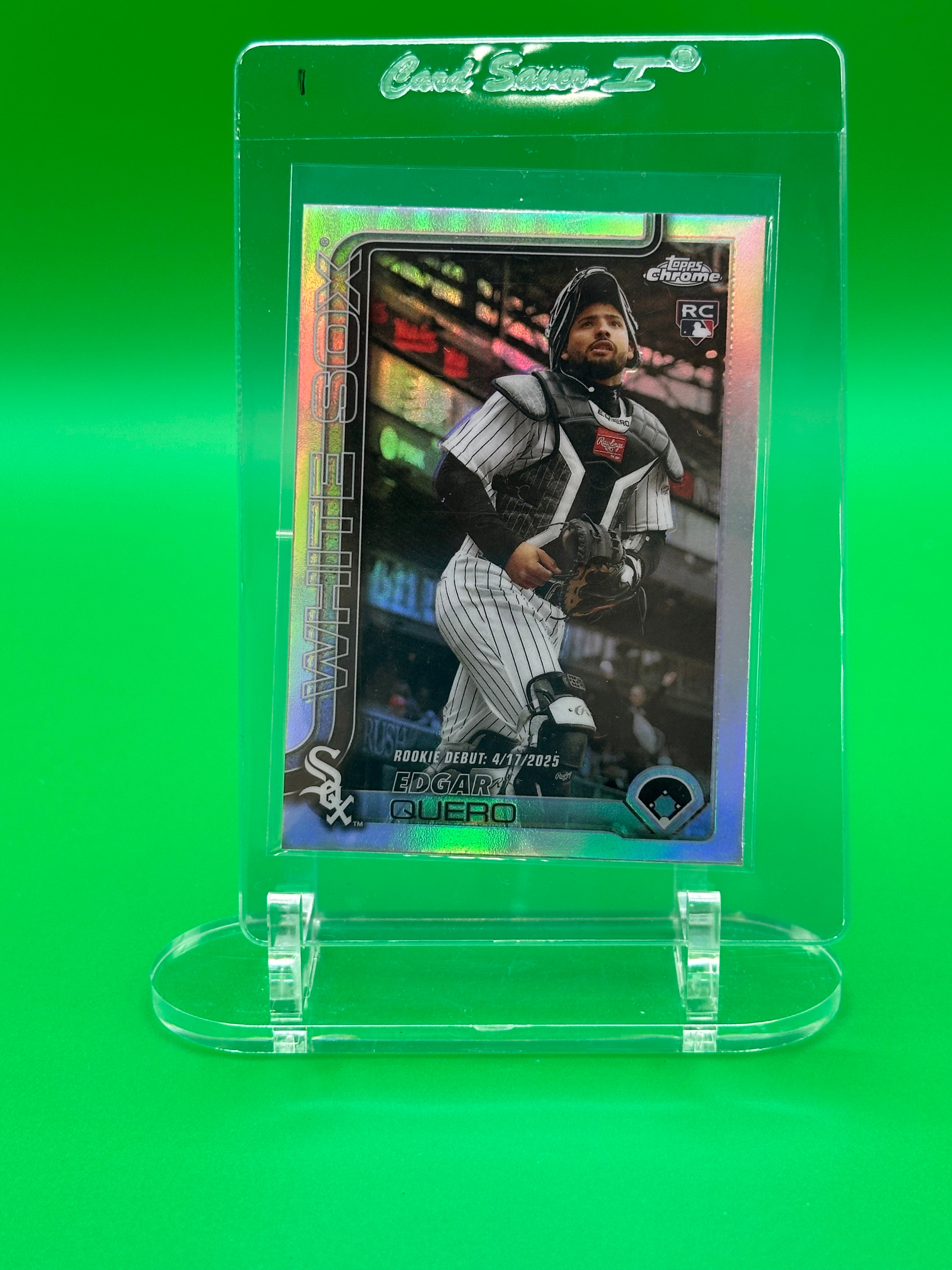 Edgar Quero 2025 Topps Chrome Rookie Refractor Baseball Card