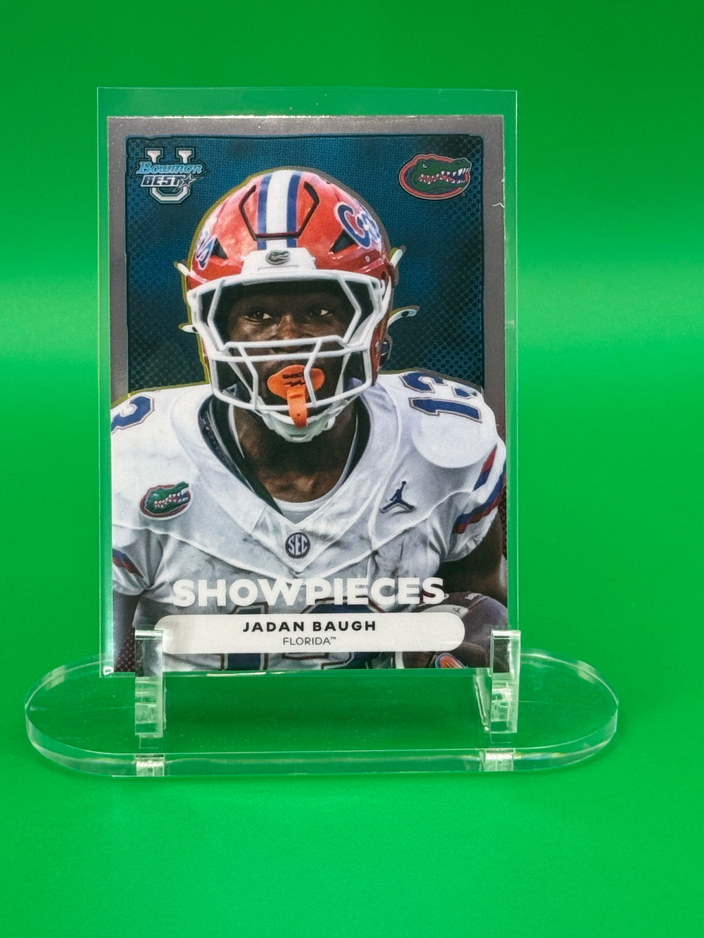 2025 Bowman Best U JADAN BAUGH Showpieces Florida Gators Insert Rookie Card