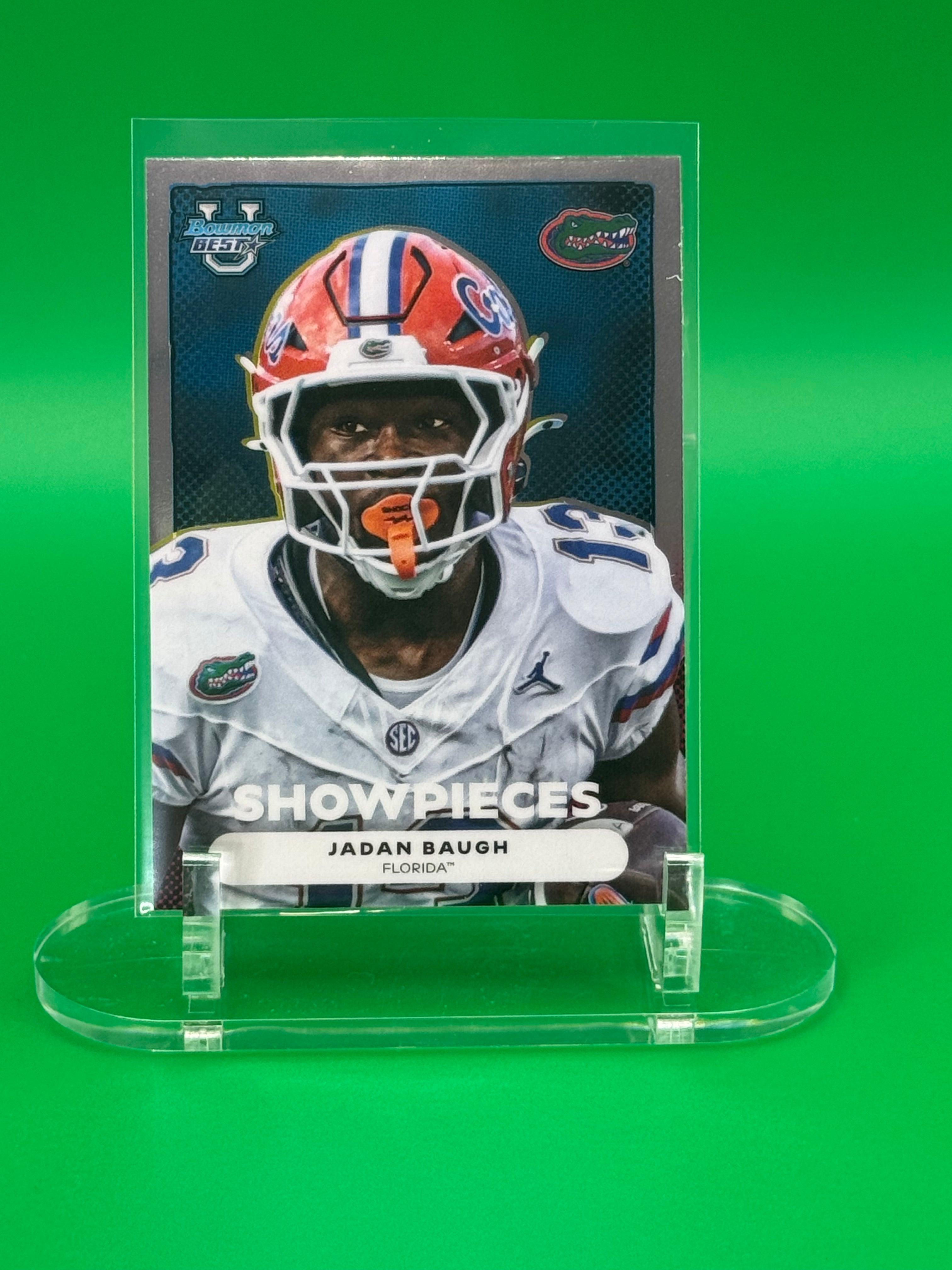 2025 Bowman Best U JADAN BAUGH Showpieces Florida Gators Insert Rookie Card