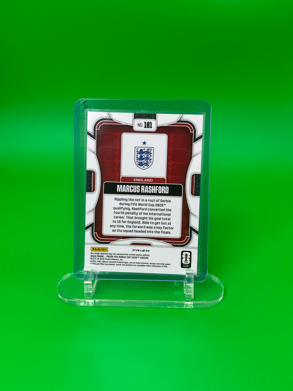 2026 Panini Prizm FIFA World Cup Marcus Rashford Wave Prizm