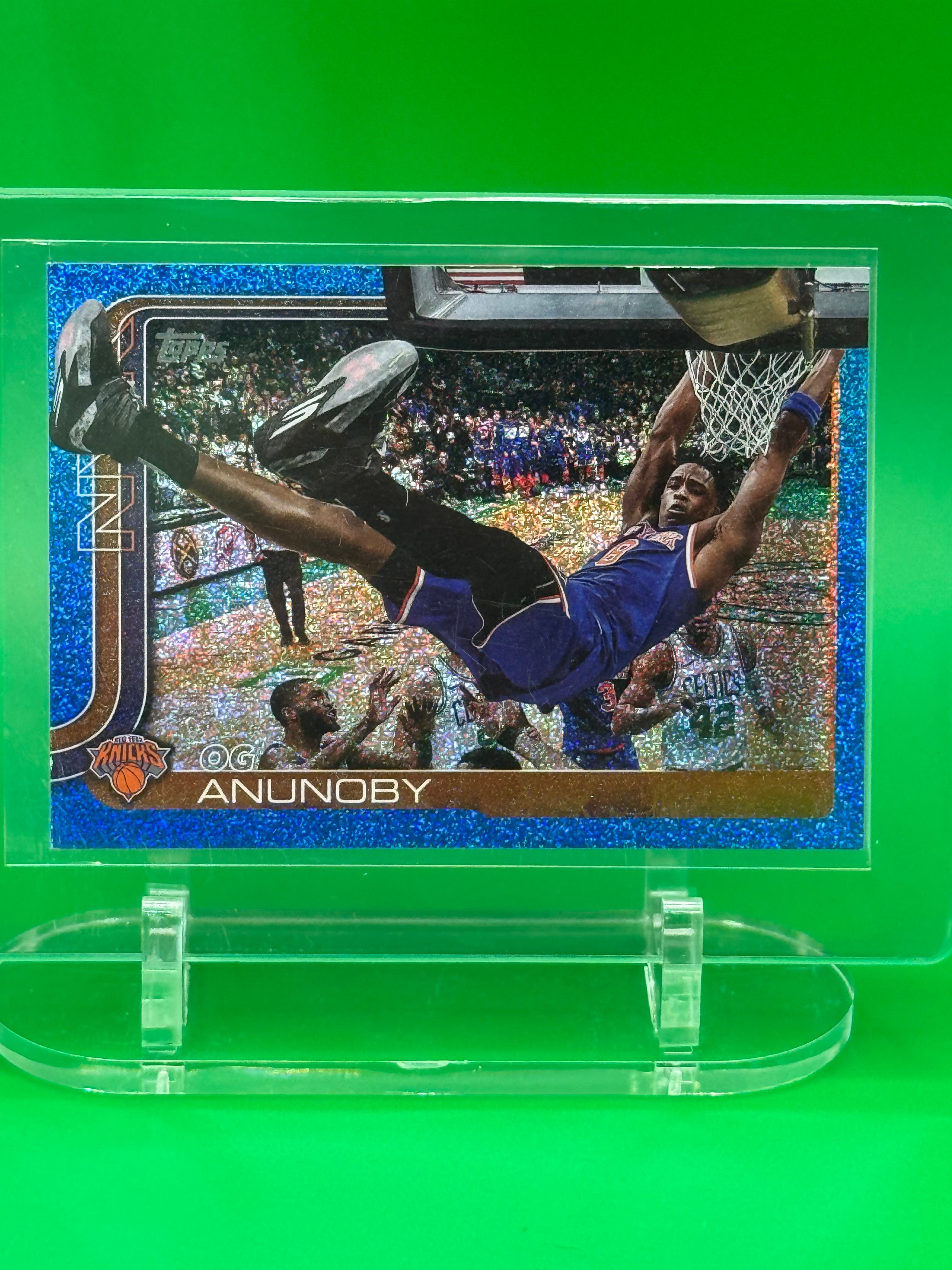 2025 Topps OG Anunoby Blue Parallel New York Knicks