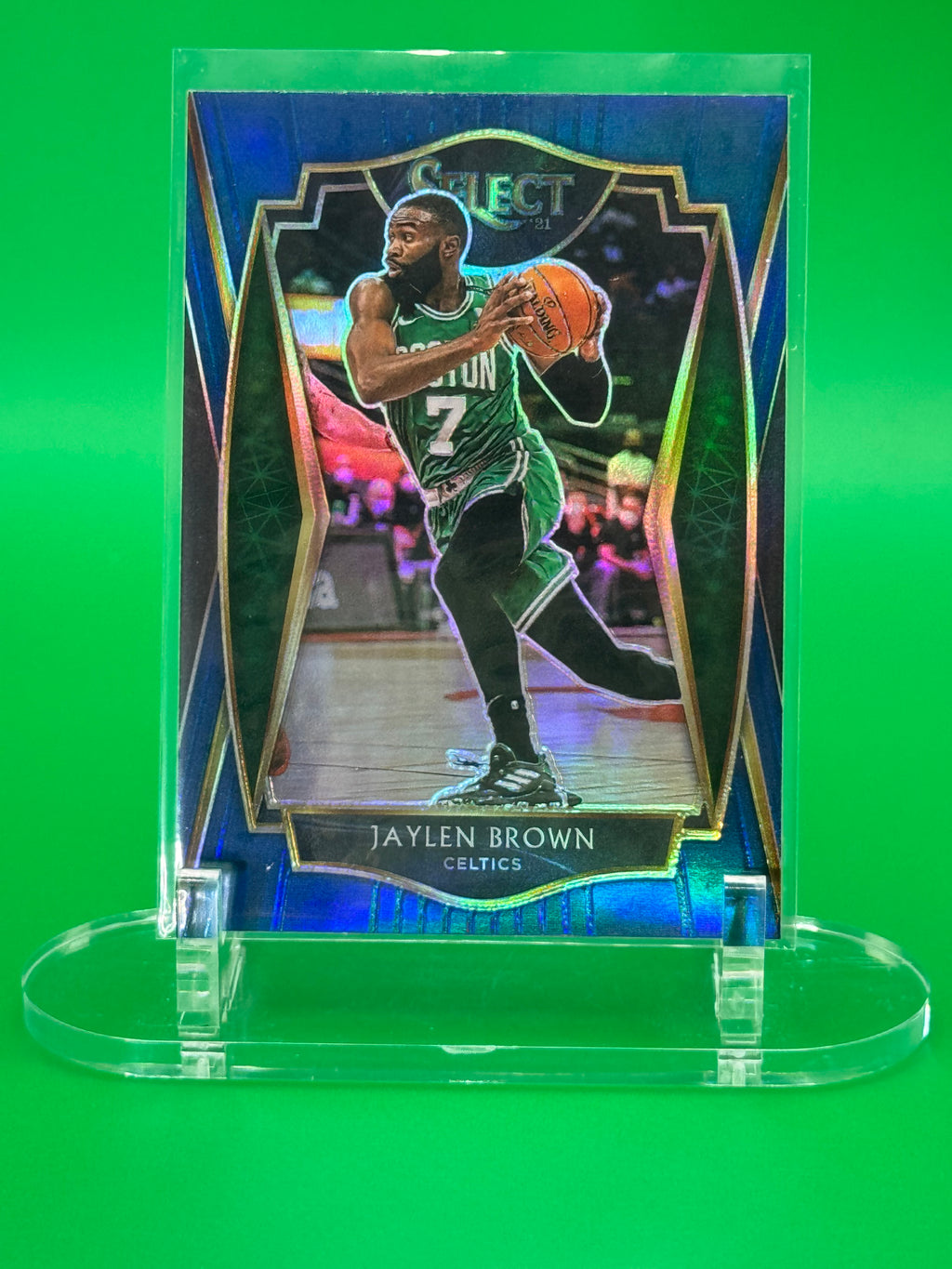 2021 Panini Select Jaylen Brown Premier Level Refractor Boston Celtics
