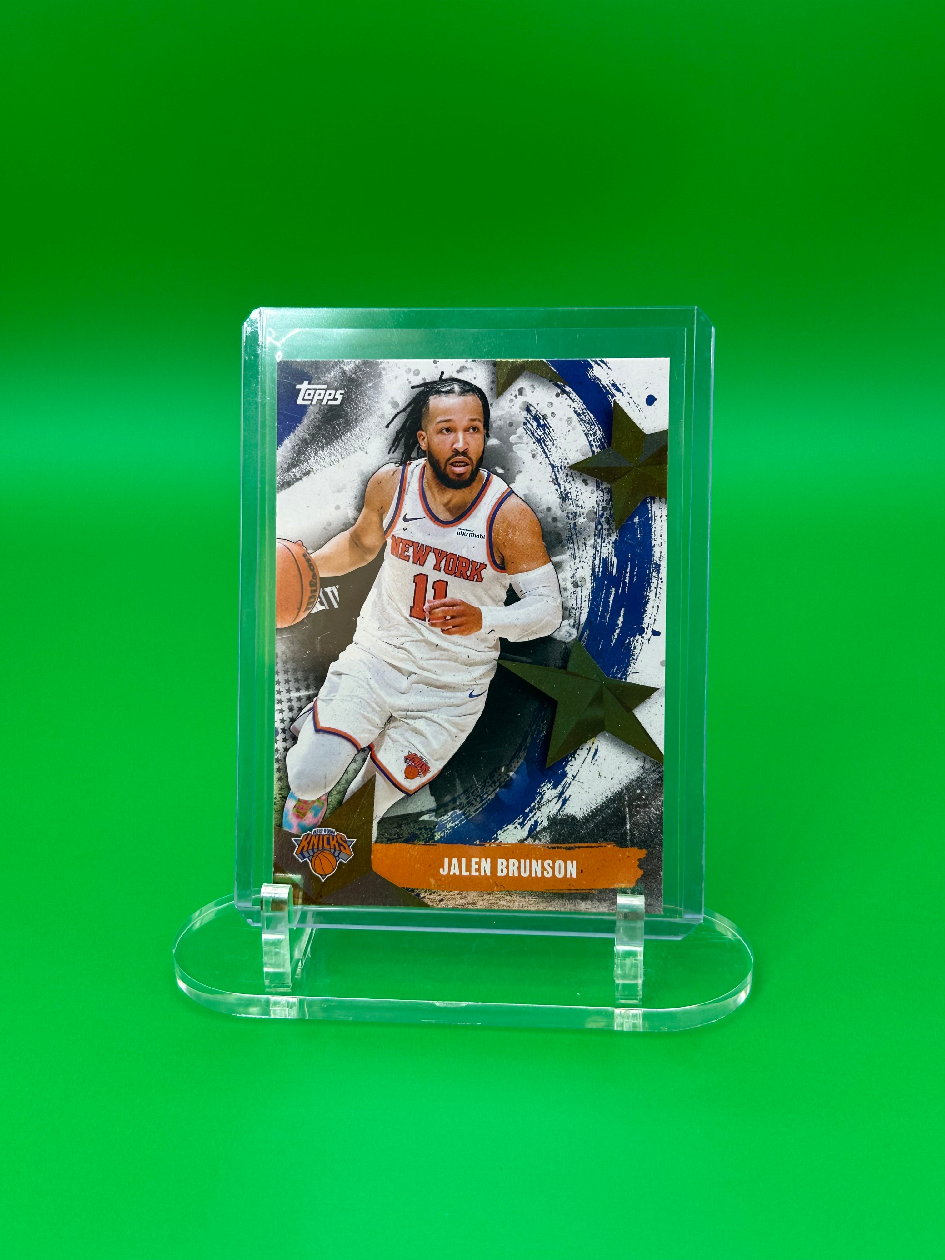 2025 Topps Jalen Brunson Gold Stars Insert New York Knicks