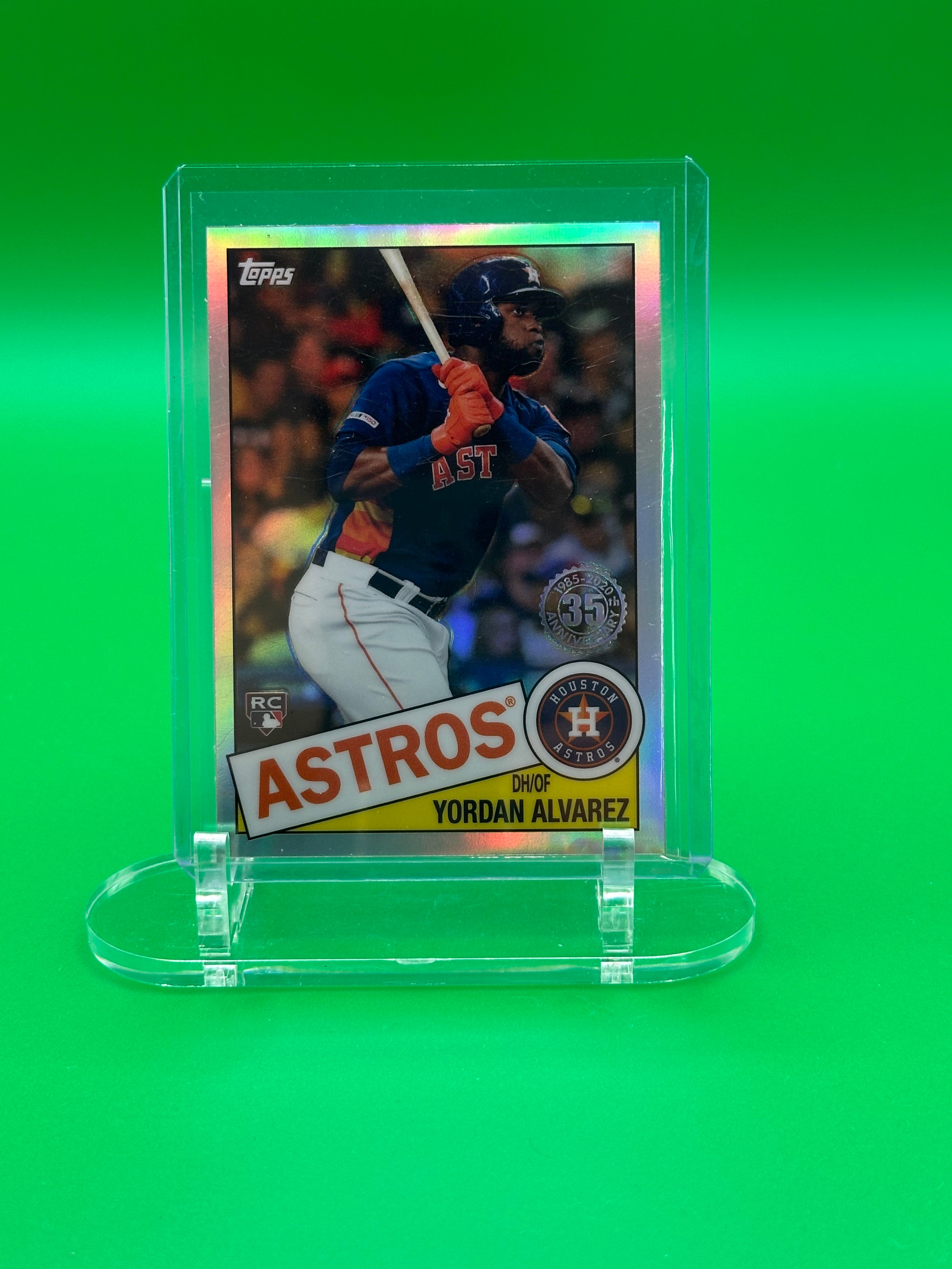 Yordan Alvarez 2020 Topps 35th Anniversary Refractor Baseball Card