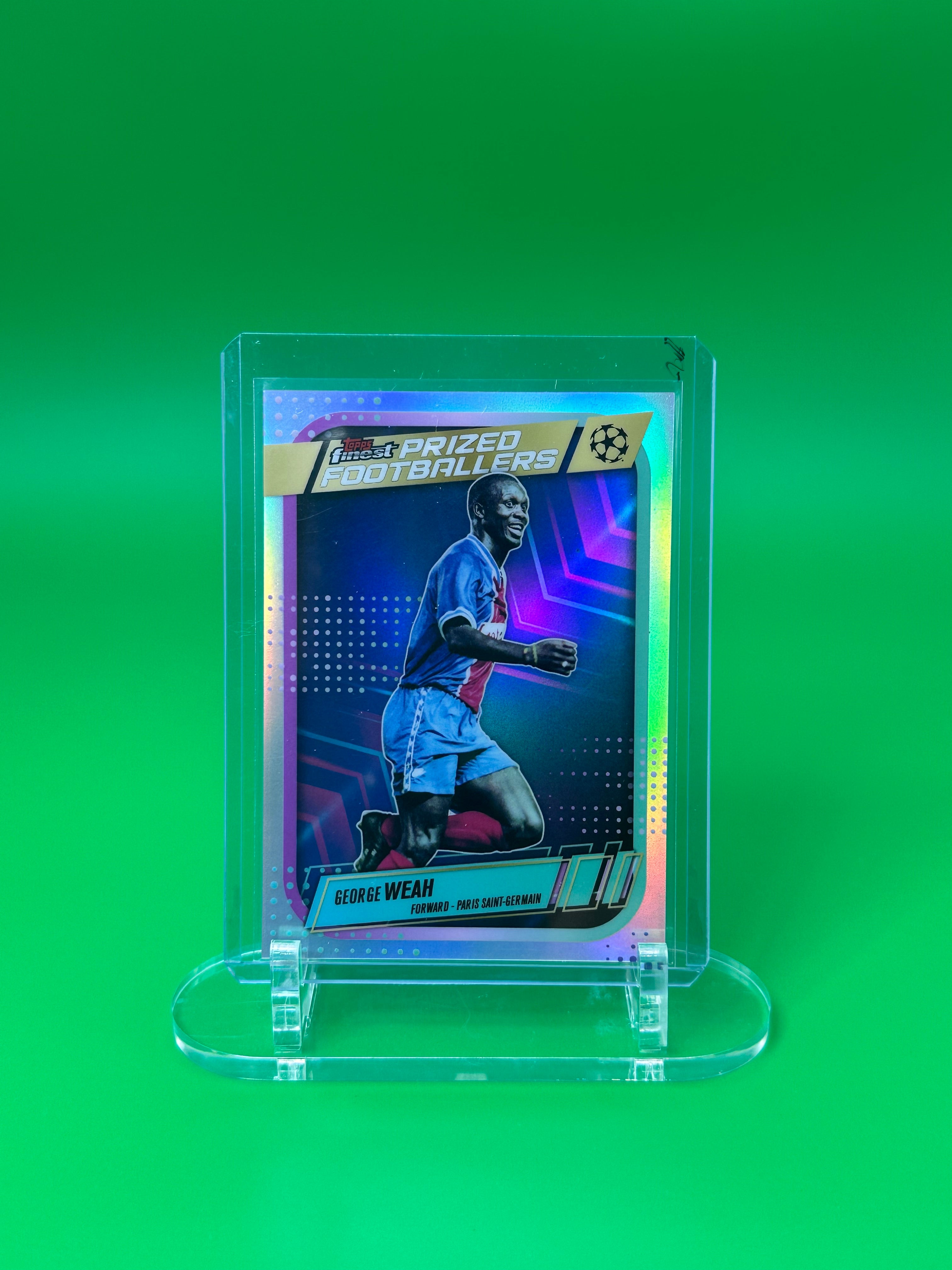 2025-26 Topps Finest UEFA George Weah Finest Footballers Refractor