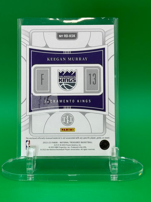 2022-23 Panini National Treasures Keegan Murray Rookie Patch 68/99 Sacramento Kings