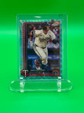 Brooks Lee 2025 Topps Chrome Aqua Wave Refractor Rookie #102/199 Baseball Card