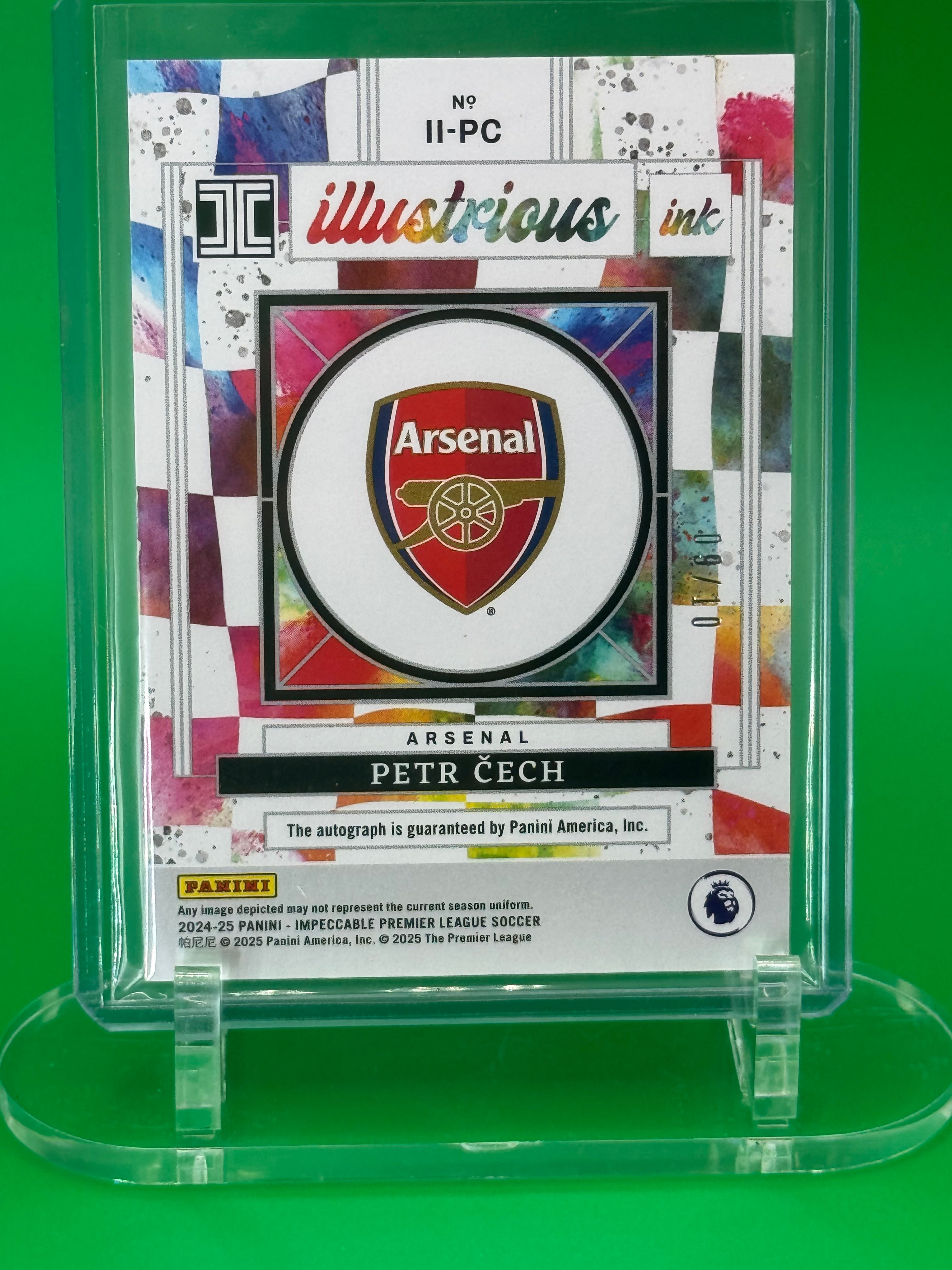 2024-25 Panini Impeccable Petr Cech Auto 9/10 Arsenal