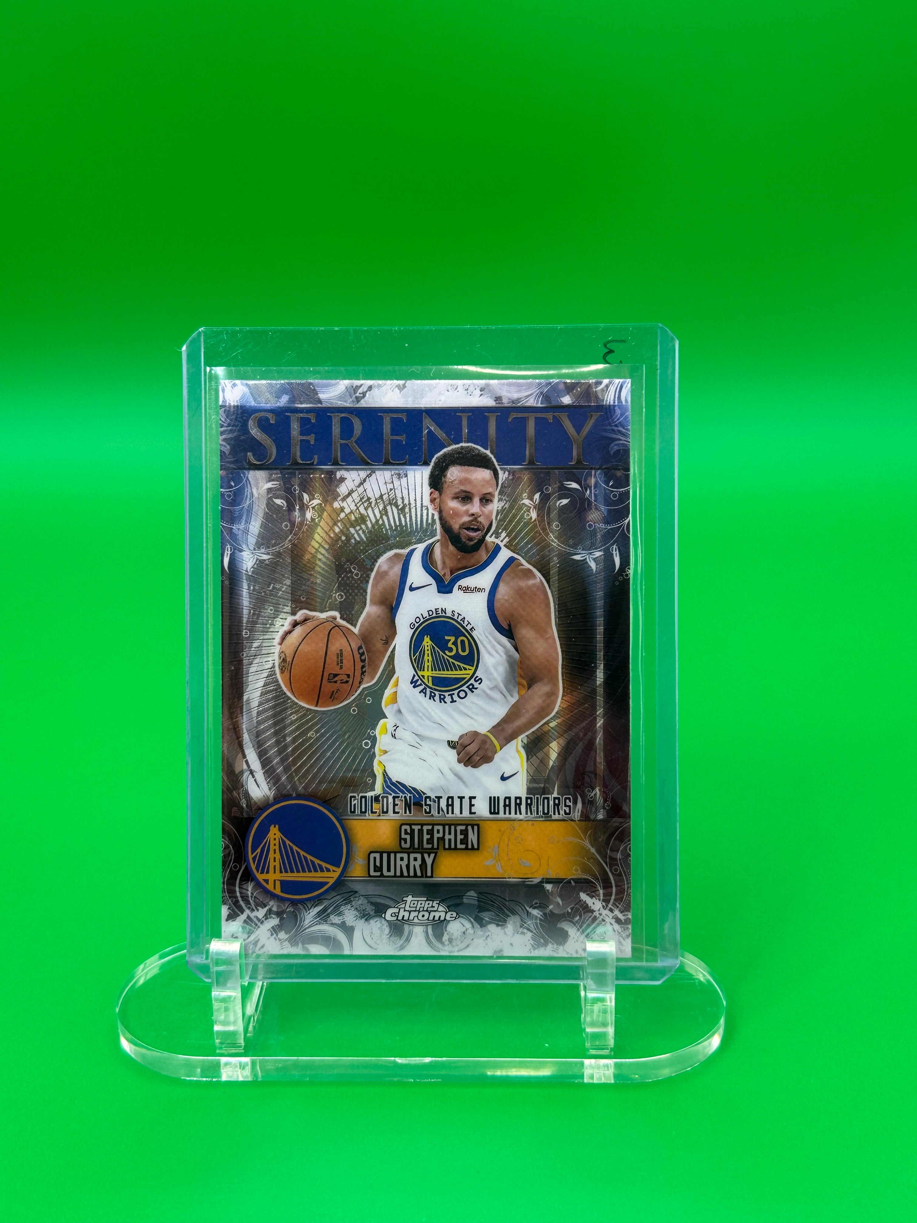 2025 Topps Chrome Stephen Curry Serenity Insert Golden State Warriors