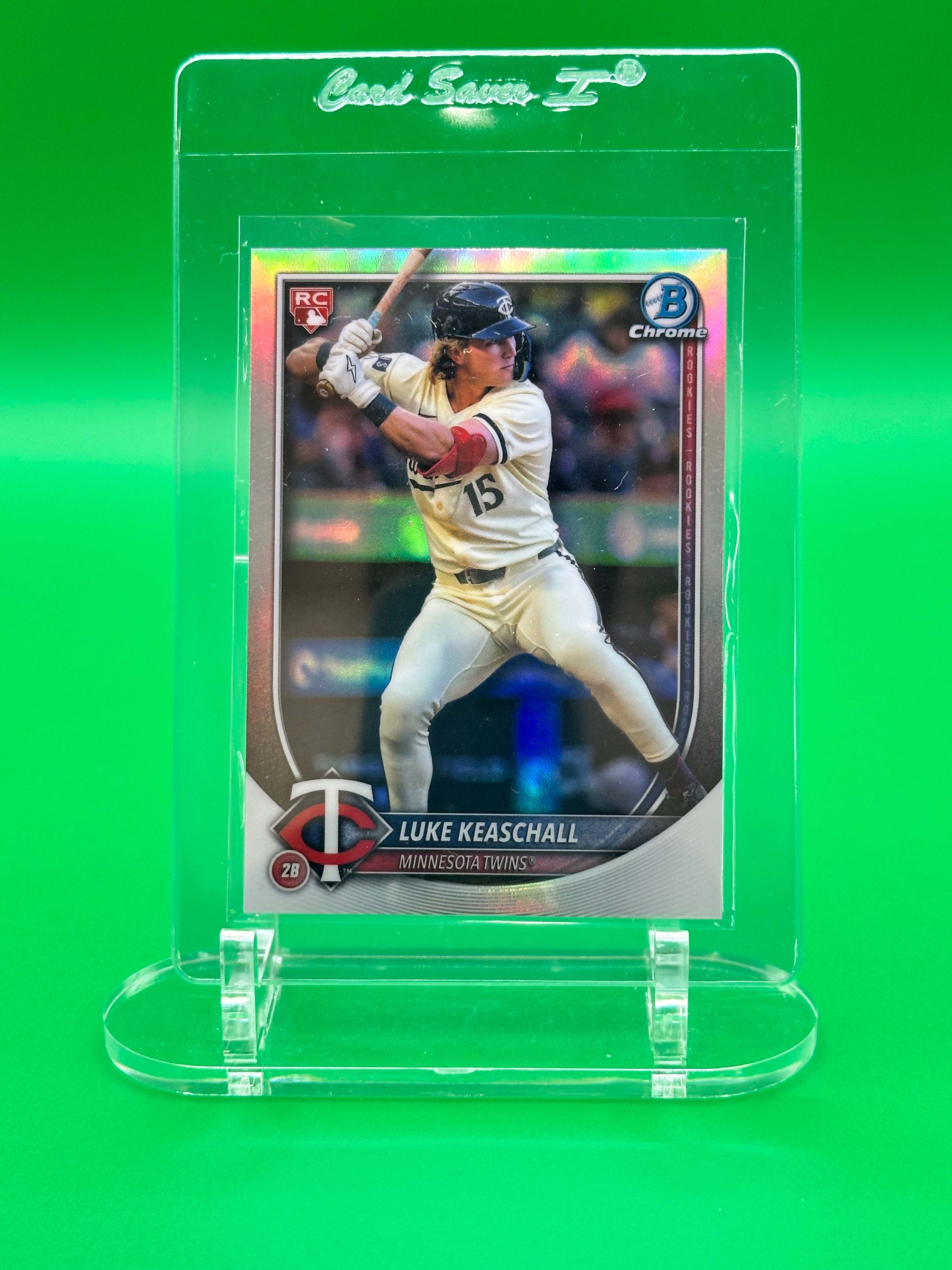 Luke Keaschall 2025 Bowman Chrome Rookie Refractor Baseball Card