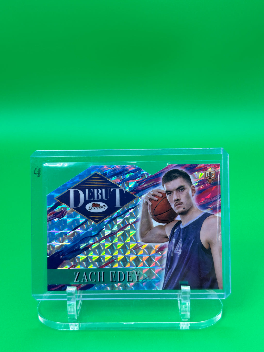 2025 Topps Finest Debut Insert Zach Edey Die-Cut Refractor Rookie RC Memphis Grizzlies