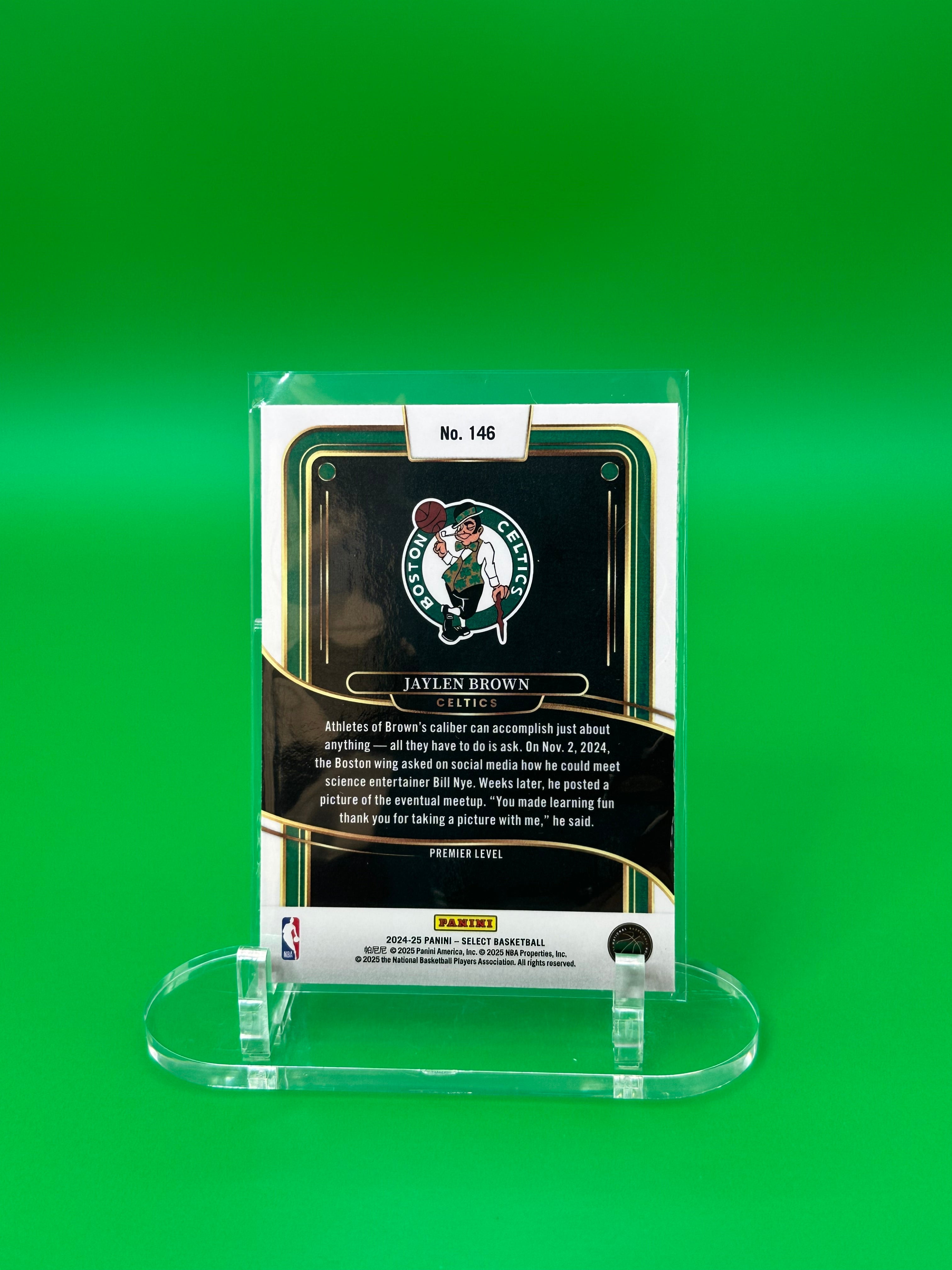 2021 Panini Select Jaylen Brown Premier Level Prizm Boston Celtics