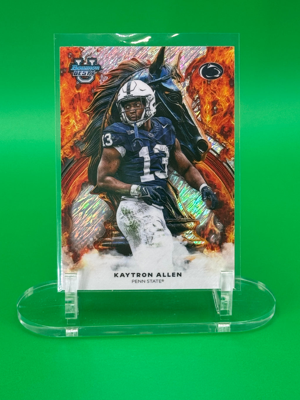 2025 Bowman Best U KAYTRON ALLEN Horse Insert Refractor Penn State RC