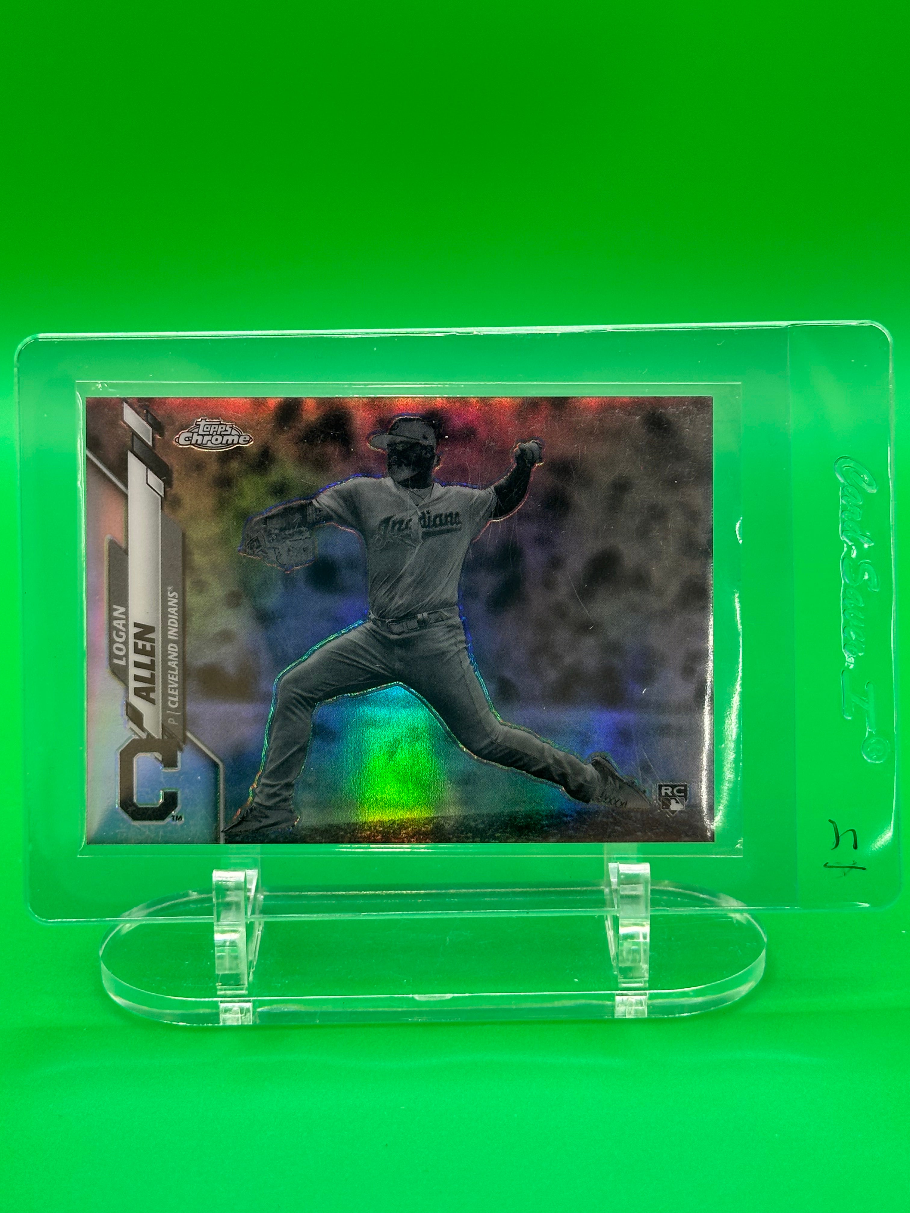Logan Allen 2025 Topps Chrome Negative Refractor Rookie Baseball Card