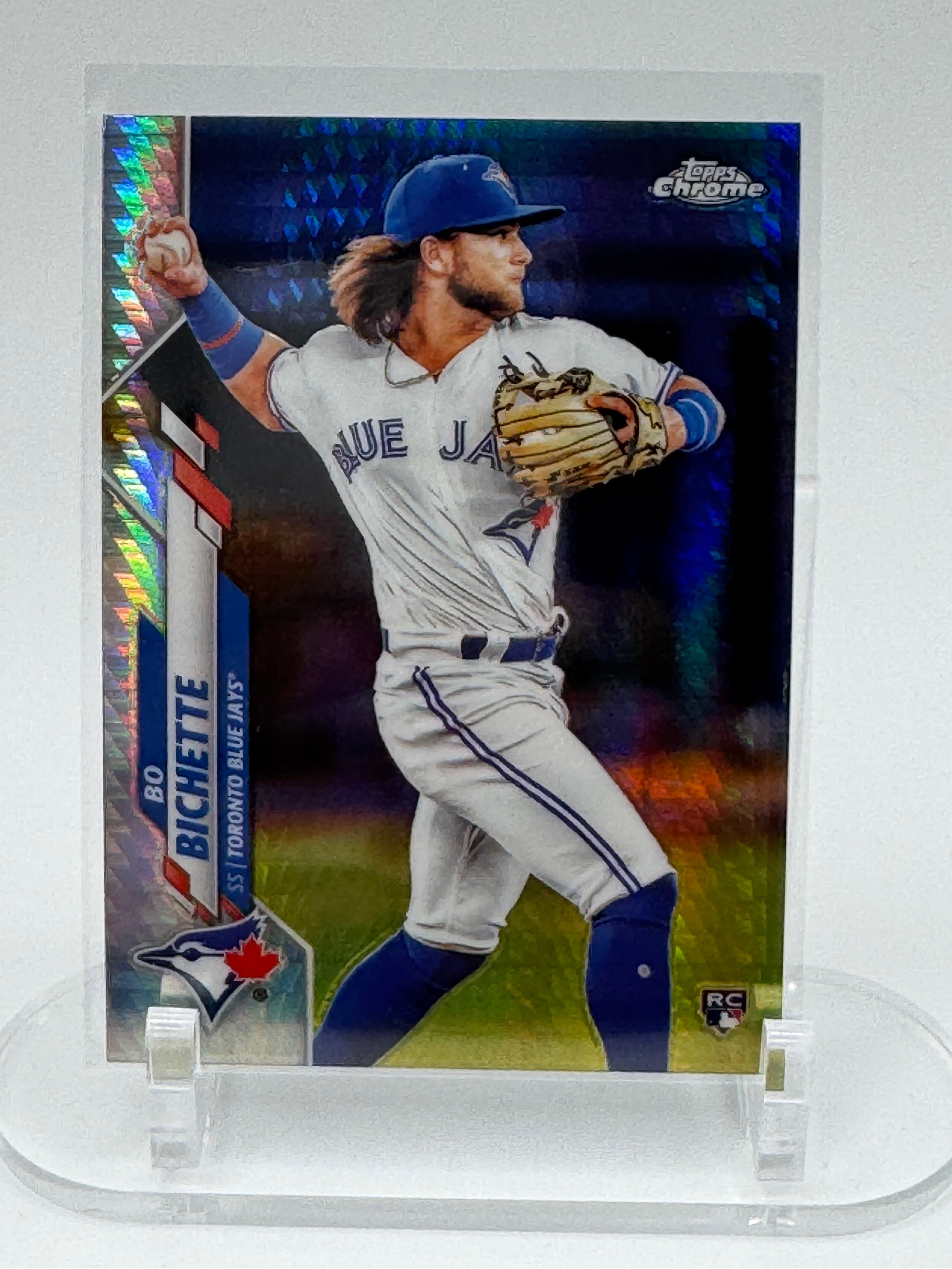 2020 Bo Bichette Topps Chrome Rookie Card Refractor Toronto Blue Jays RC