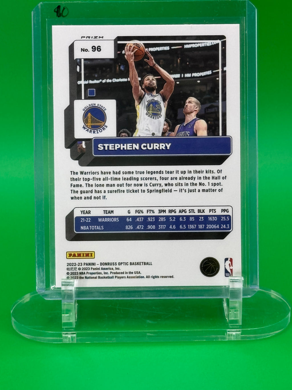 2022-23 Donruss Optic Stephen Curry Holo Golden State Warriors