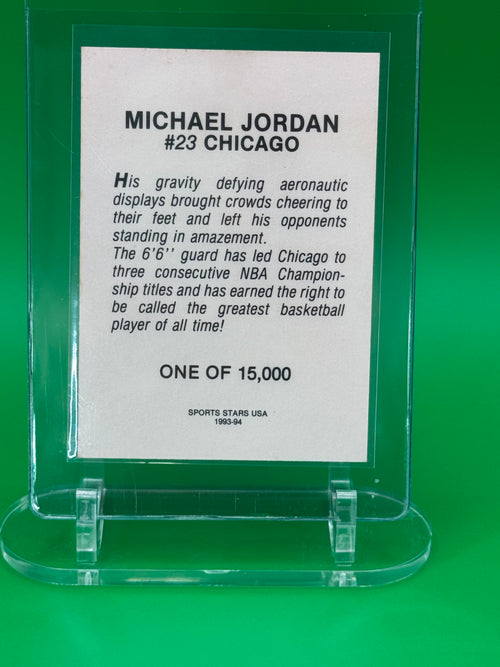 1993-94 Michael Jordan Sports Stars USA Chicago Bulls Basketball Card