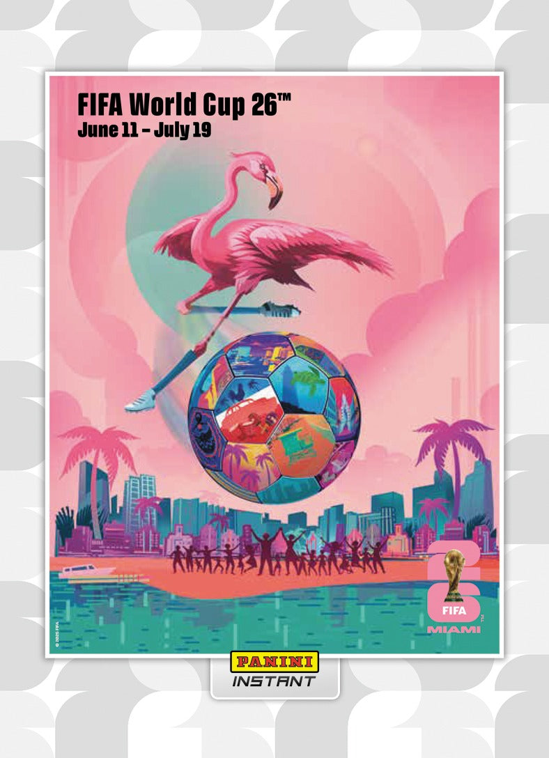 16 Base Card Panini Instant FIFA World Cup 2026 Host City Poster Card-Presale