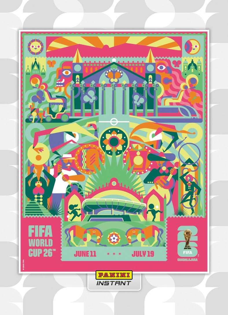 16 Base Card Panini Instant FIFA World Cup 2026 Host City Poster Card-Presale