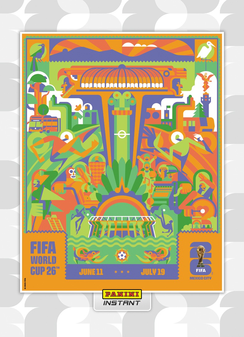 16 Base Card Panini Instant FIFA World Cup 2026 Host City Poster Card-Presale