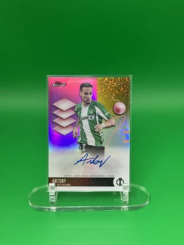 2026 Topps Finest UEFA Antony Pink Refractor Auto 184/250 Prospect