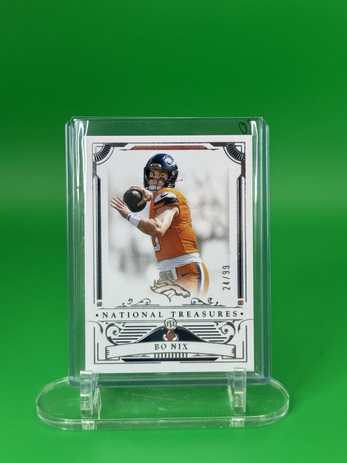 Bo Nix National Treasures 24/99 front