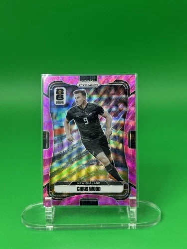 2026 Panini Prizm FIFA World Cup Chris Wood Pink Wave /45 New Zealand SP