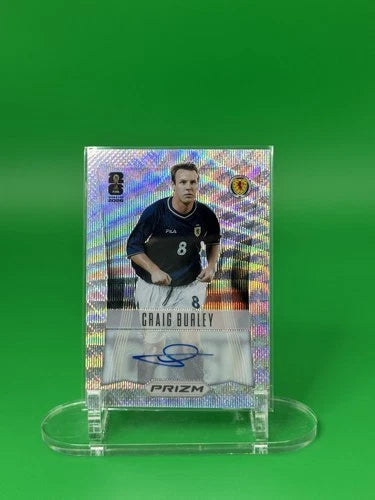 2026 Panini Prizm FIFA World Cup Craig Burley Wave Prizm Autograph Scotland