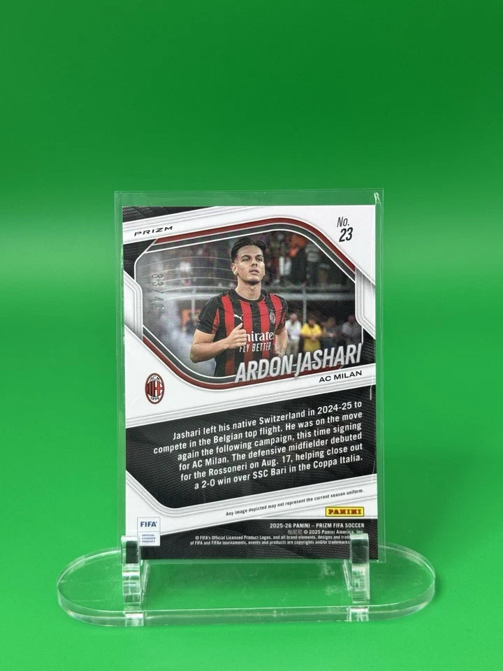 2026 Panini Prizm Fifa Choice AC Milan Ardon Jashari Year of the Snake 33/48 SP back
